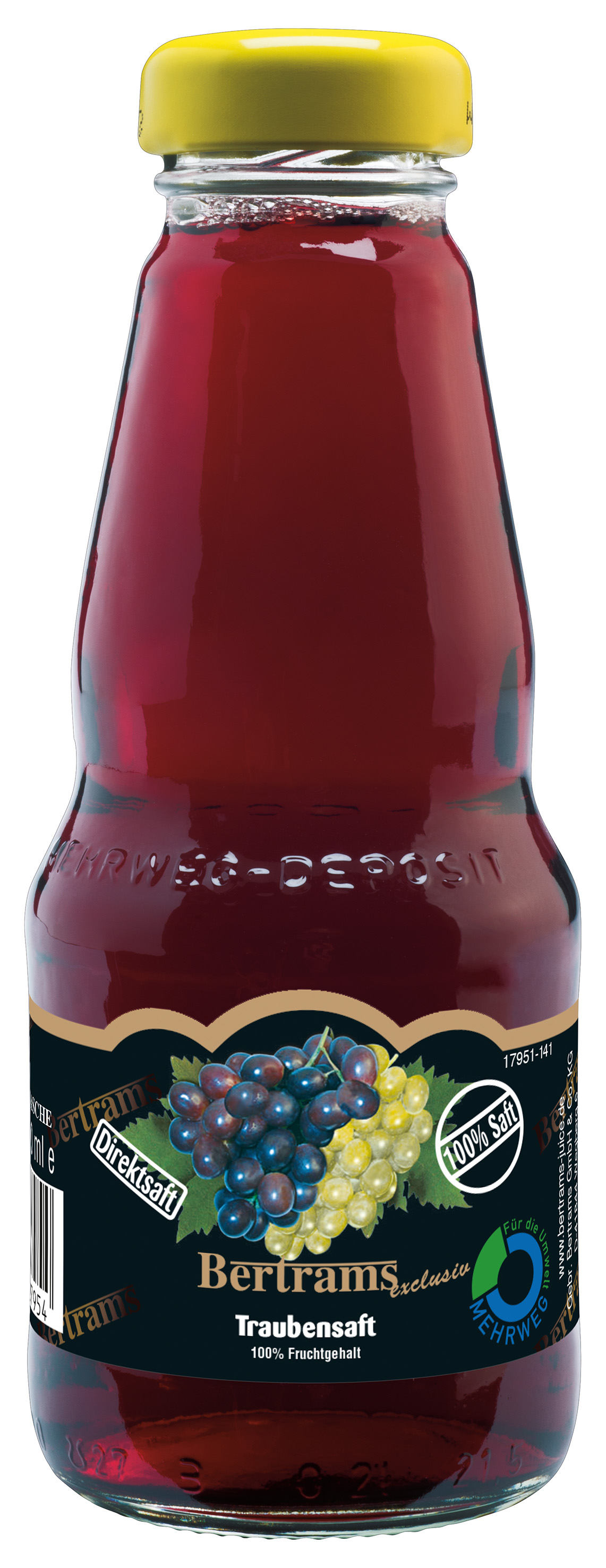 Bertrams Traubensaft rot 24x0.2l